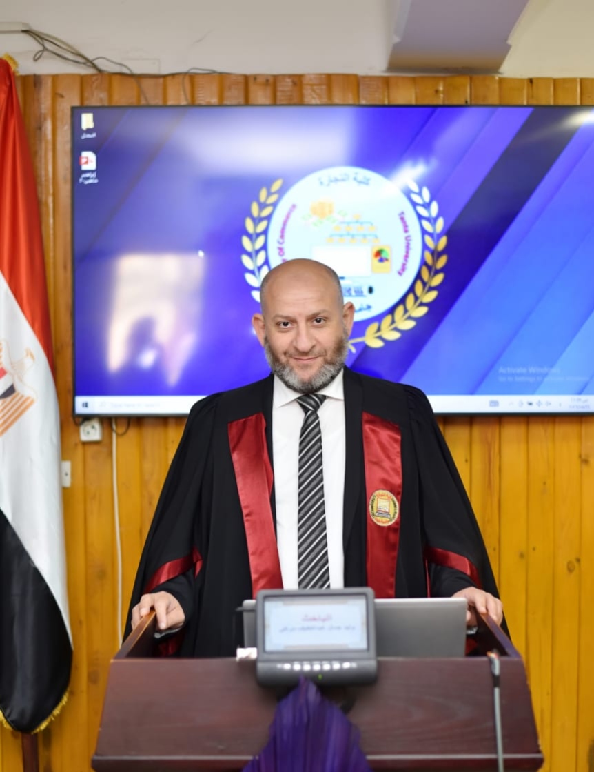 مناقشة مشروع البحث للماجستير المهني في إدارة الأعمال تخصص (التمويل والاستثمار ) للباحث : وليد جمال عبداللطيف مرعى